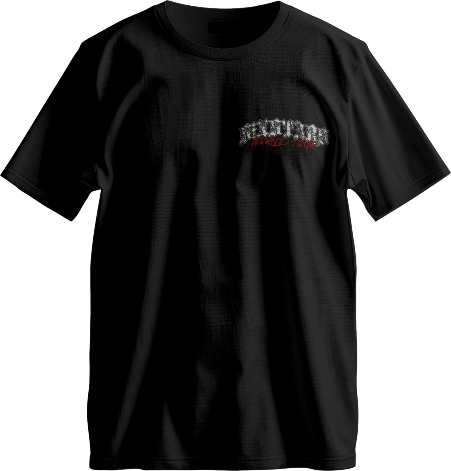 SIXSTARS “World Tour” Tee – Black/White/Red