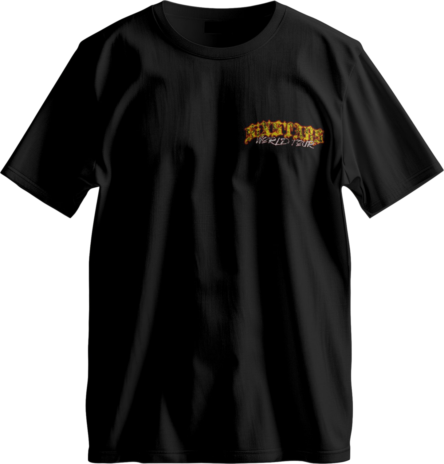 SIXSTARS “World Tour” Tee – Black/Yellow/Red