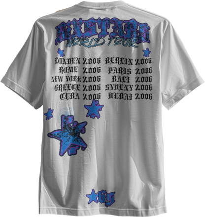 SIXSTARS “World Tour” Tee – Black/White/Red