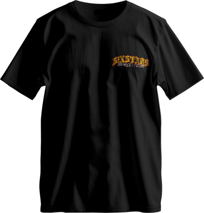 SIXSTARS “World Tour” Tee – Black/Yellow/Red
